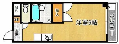 サンジョルディ【1階】の間取り