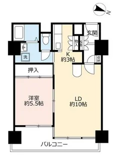 UR新長田駅前【0000521号室】の間取り