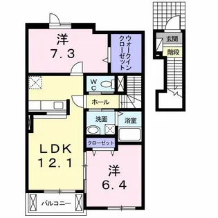 カサソレアーダ Ⅱ【2階】の間取り