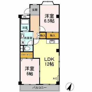シャトー原市【2階】の間取り