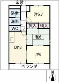 マクセージ【4階】の間取り