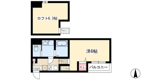 アーバンリュクス【103号室】の間取り