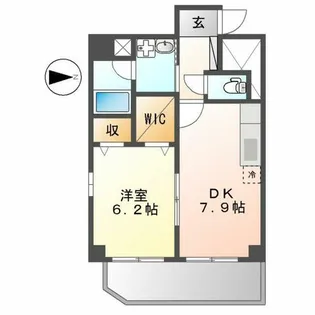 シャルム・八田【5階】の間取り