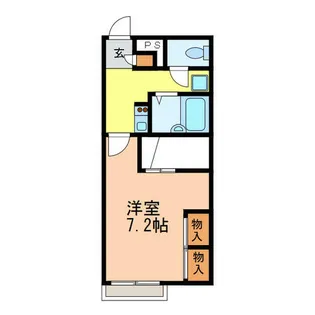 スタンドアップ錦町【208号室】の間取り