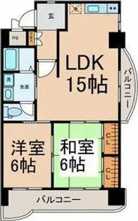 アネックス高畑【3階】の間取り