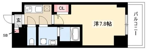 エスリード新栄デュオ【4階】の間取り