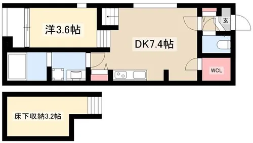 イルフィオーレ【301号室】の間取り