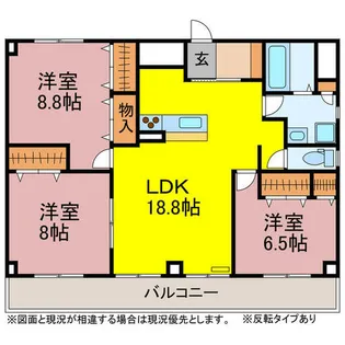 RSM【802号室】の間取り