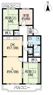 UR藤沢台第三【3120303号室】の間取り