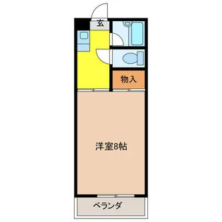 マンション若山【1階】の間取り