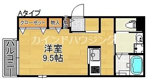 ティーグル墨江【1階】の間取り