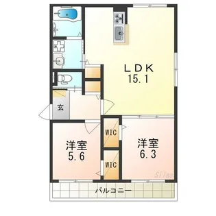 プランドール【1階】の間取り
