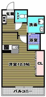 パレスひだまりの丘【3階】の間取り