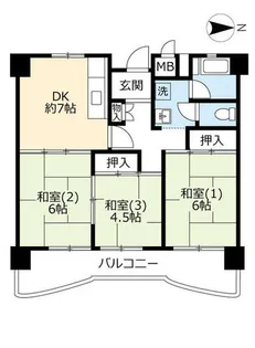 UR南港しらなみ【0360403号室】の間取り