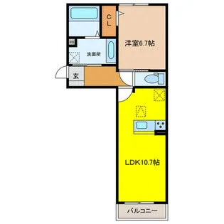 エクスプライエ【1階】の間取り