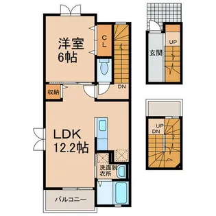 シュノンソー【3階】の間取り