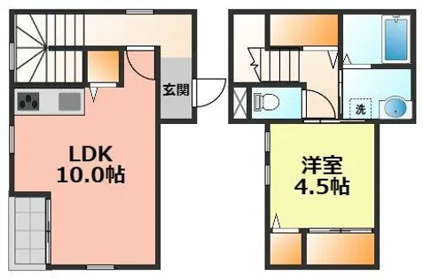 Ms court【203号室】の間取り