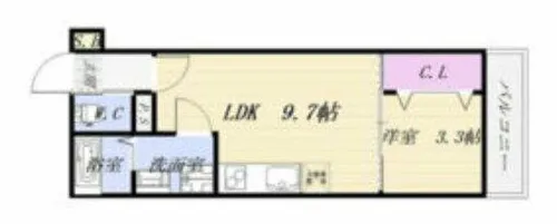 スマイル土古【1階】の間取り