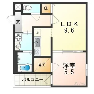 フジパレス日根野駅南Ⅰ番館【1階】の間取り