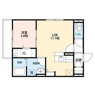 レーベンハウス【1階】の間取り