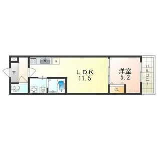 Glanz 深井【2階】の間取り
