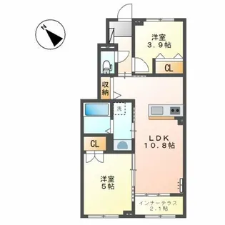 サン アスリート【1階】の間取り