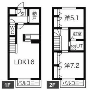 月見坂ハイム【1階】の間取り
