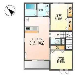 サンシャイン ヒルズ【2階】の間取り
