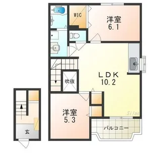 カーサ高尾【2階】の間取り