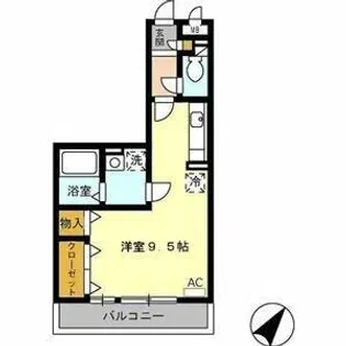 パークハイム C棟【1階】の間取り