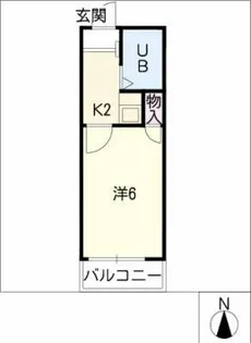 カーサ神宮西【2階】の間取り