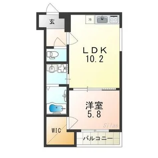 フジパレス泉大津Ⅰ番館【2階】の間取り