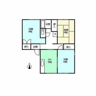 メゾンパークテラスA棟【103号室】の間取り