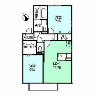 ヴェルドミールB棟【201号室】の間取り