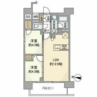 愛知県名古屋市熱田区新尾頭2丁目【マンション】の間取り