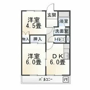 スリーアイランド【2階】の間取り