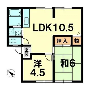 クレールピア【1階】の間取り