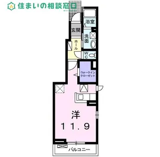 愛知県岡崎市青木町【アパート】の間取り