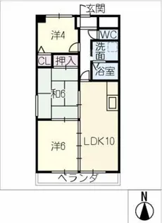 イゾラグランデ【6階】の間取り