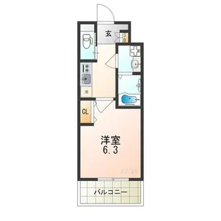大阪府大阪市旭区赤川2丁目【マンション】の間取り