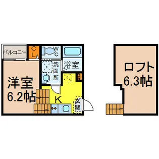 メゾン・フランク【102号室】の間取り