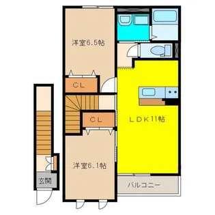 フェリーチェ【2階】の間取り