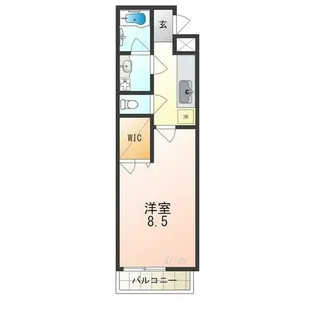 フジパレス シュリット【1階】の間取り