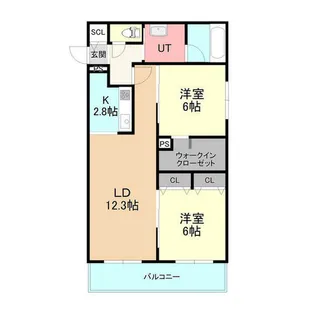 EUKOT34【403号室】の間取り