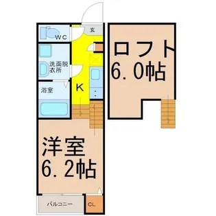 1Kの間取り画像