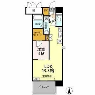 グランドソレイユ名駅【0307号室】の間取り