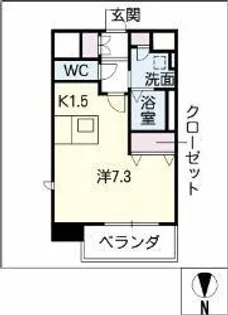 プレサンス名古屋STATUONアライブ【4階】の間取り