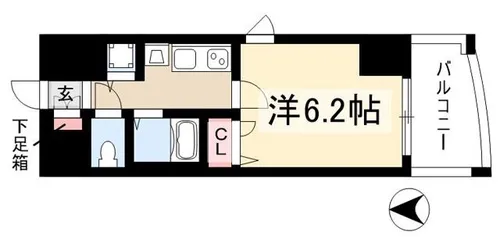 プレサンス泉シティアーク【0704号室】の間取り