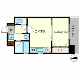 ベラジオ京都七条ウエスト【2階】の間取り