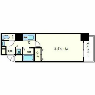 アクアプレイス京都御所ノ内【3階】の間取り